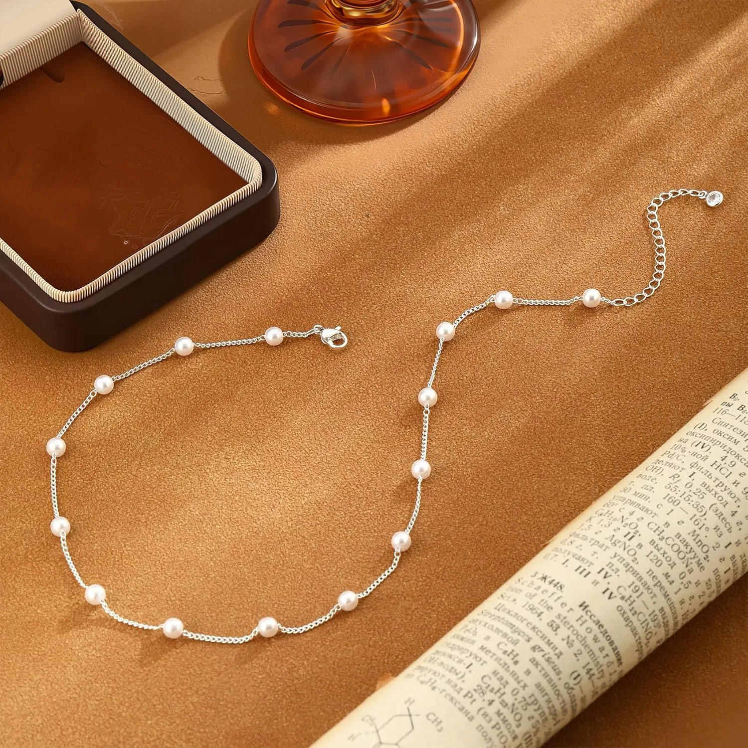 Classic Pearl Necklace Adjustable Gold Pearl Necklace for Women Dainty Collar De Perlas Para Mujer Jewelry Gifts for Her