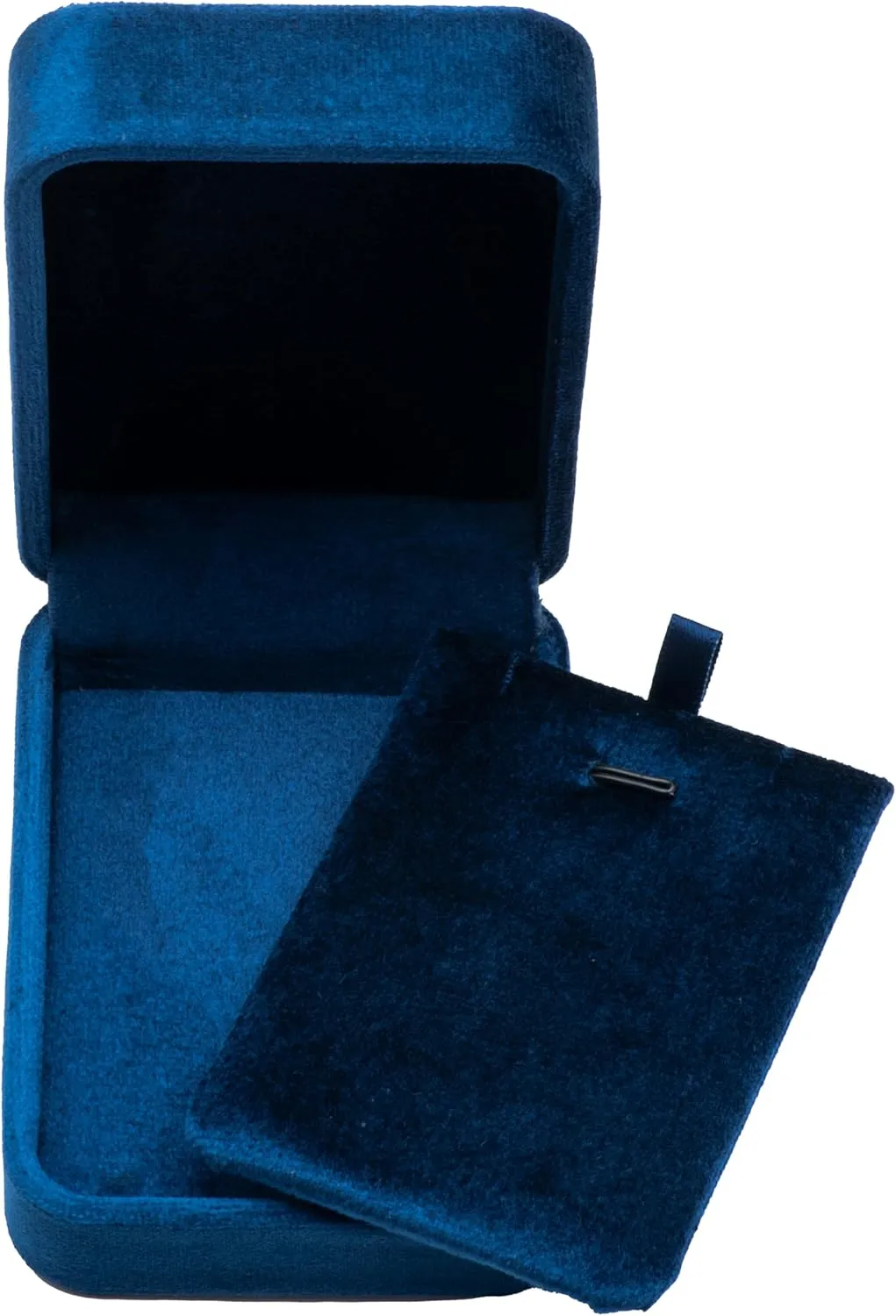 Classic Velvet Jewelry Gift Box Case for Necklace Pendant (Blue)