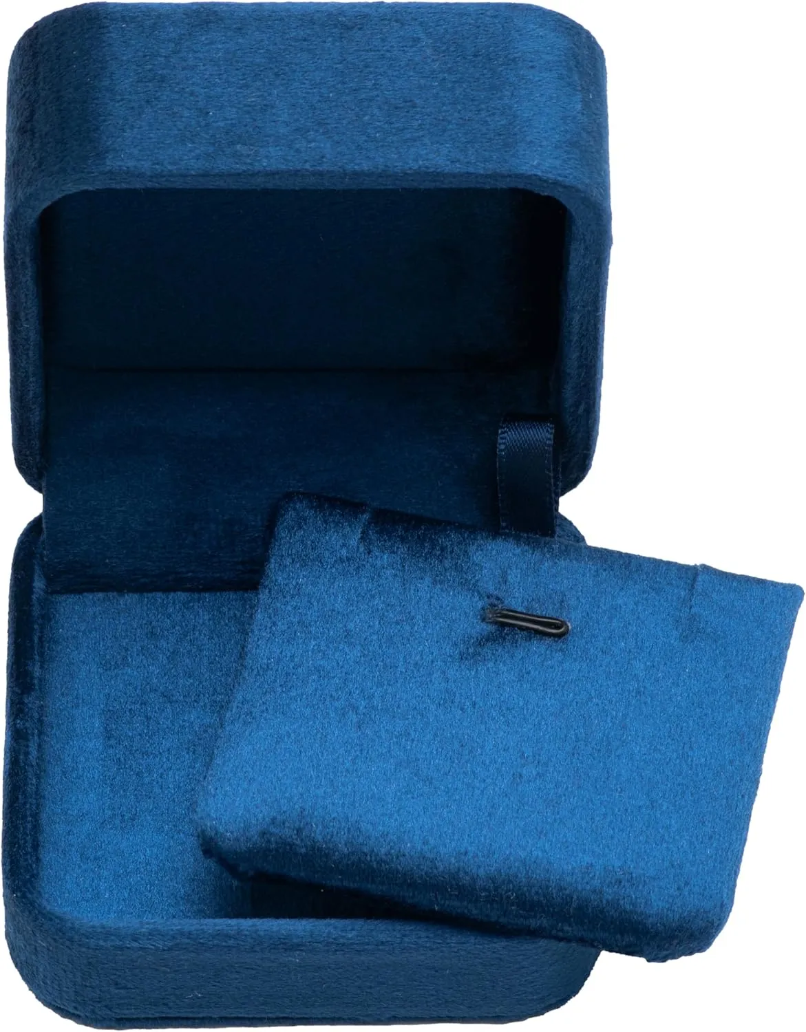 Classic Velvet Jewelry Gift Box Case for Necklace Pendant (Blue)
