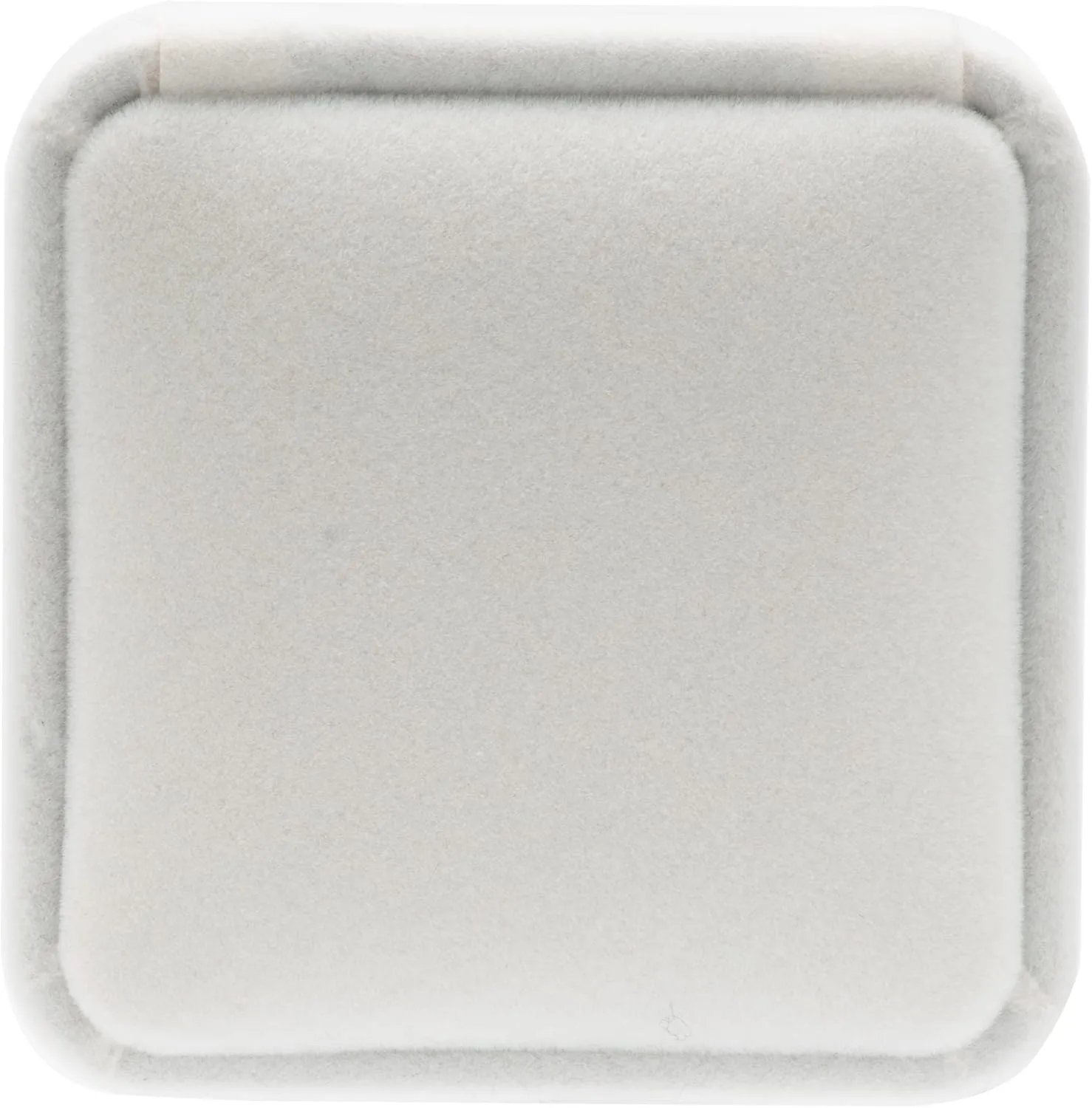 Classic Velvet Jewelry Gift Box Case for Necklace Pendant (White)