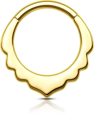 COCHARM 316L Stainless Steel Septum Rings, 16G Septum Jewelry, Dainty Helix Daith Earrings for Women, Rook Daith Piercing Jewelry