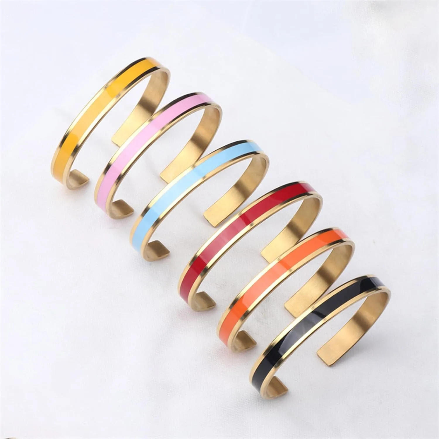 Color Bracelets Custom Bracelet for Women Inspirational Gifts for Women Girls Men Motivational Birthday Cuff Bangle Friendship Personalized Mantra Jewelry