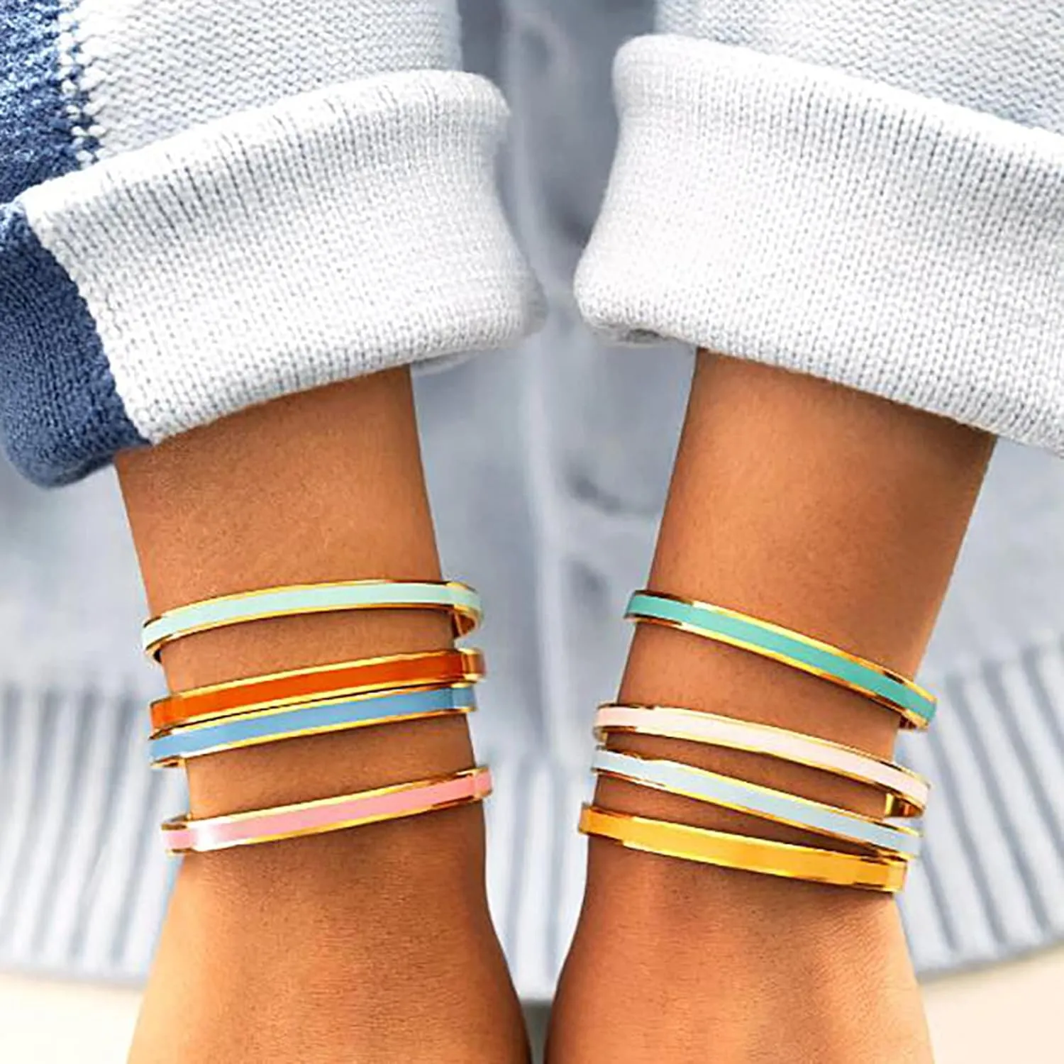 Color Bracelets Custom Bracelet for Women Inspirational Gifts for Women Girls Men Motivational Birthday Cuff Bangle Friendship Personalized Mantra Jewelry
