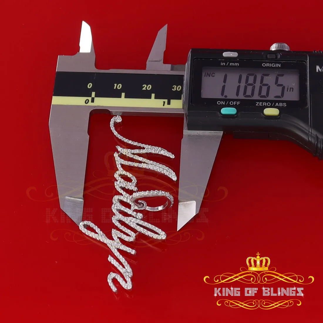 Create Your Own Custom Design in 925 Sterling Silver 2.50inch "MARILYN" Necklace with Cubic Zirconia