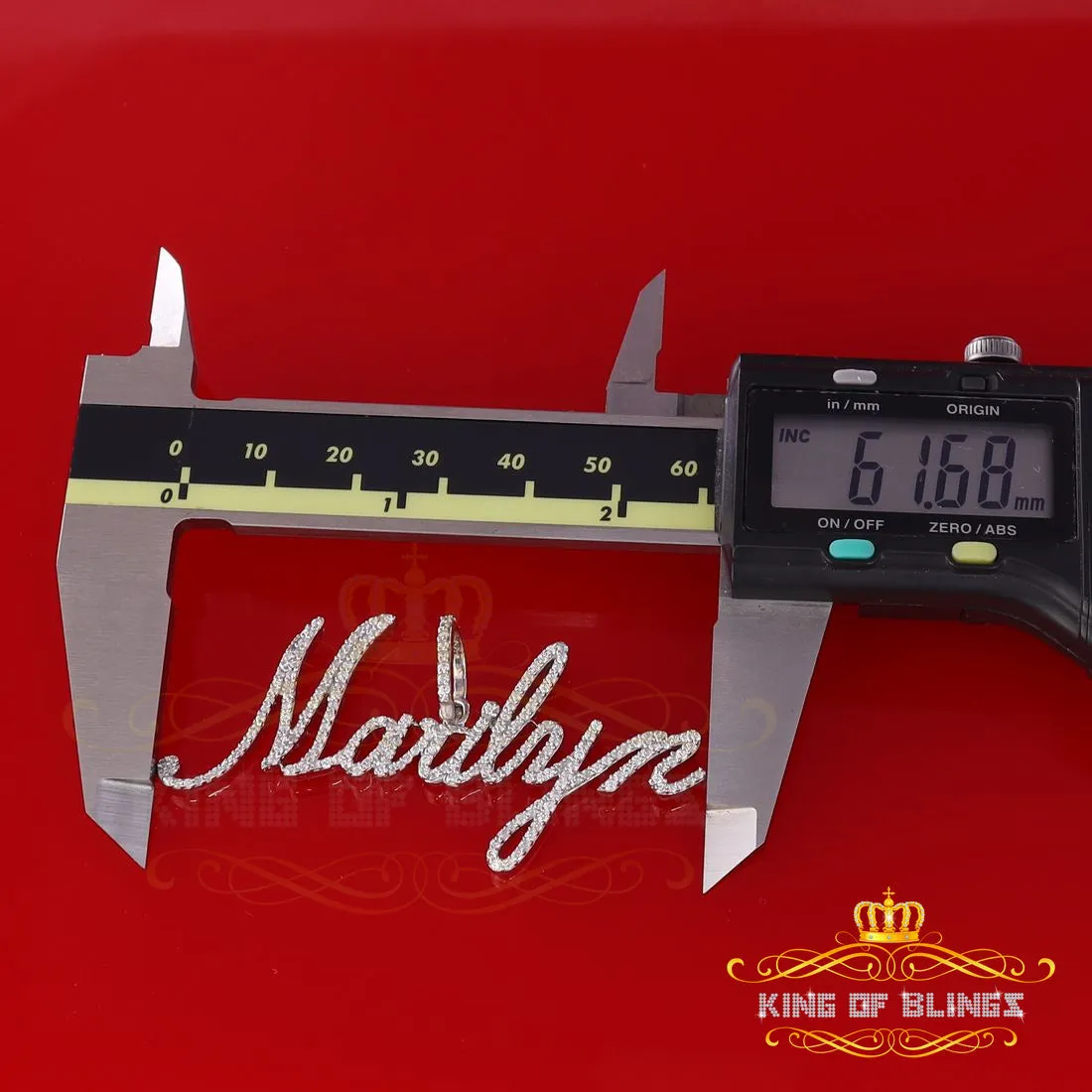 Create Your Own Custom Design in 925 Sterling Silver 2.50inch "MARILYN" Necklace with Cubic Zirconia