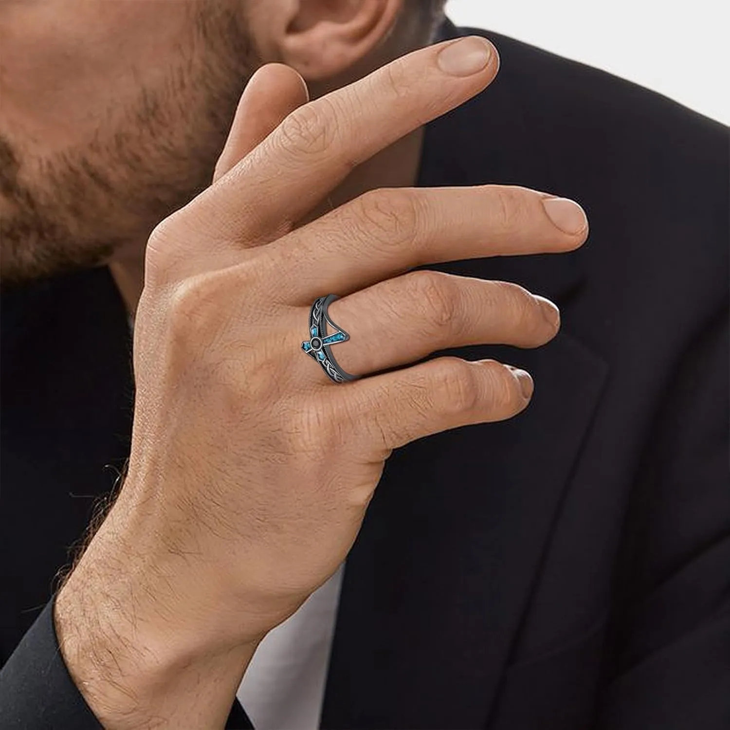 Cross Rings for Women 925 Sterling Silver Faith Cross Rings Christian Religious Jewelry Gifts for Men
