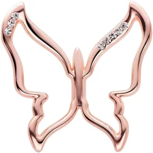 Dainty Butterfly Silk Scarf Ring Brooch for Women Elegant Rhinestone Crystal Shawl Scarves Buckle Wrap Clip Exquisite Costume Accessories Decoration Wedding Holiday Jewelry