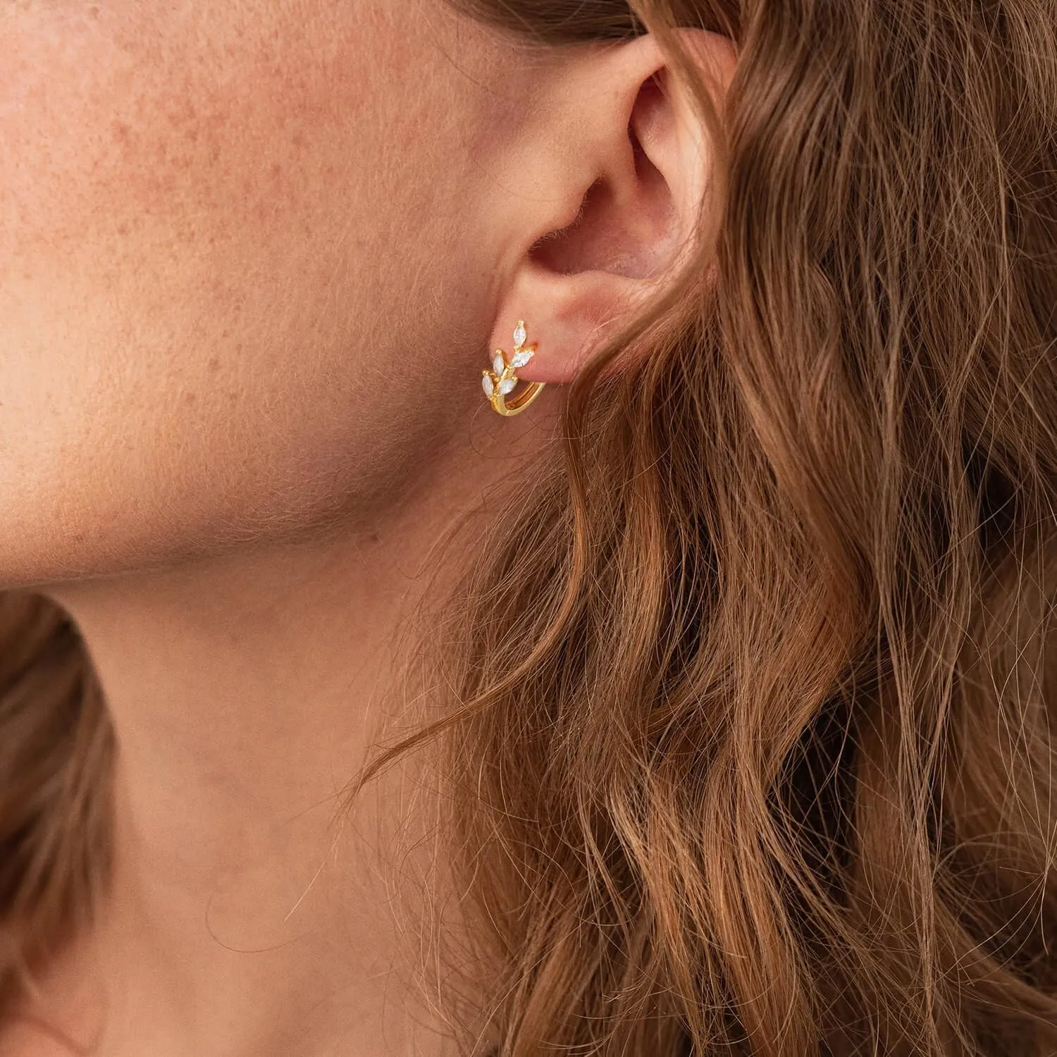 Dainty Gold/Silver Hoop Earrings for Women Trendy Small 14K Gold Plated Zirconia Hoops Earrings for Women Jewelry Gift