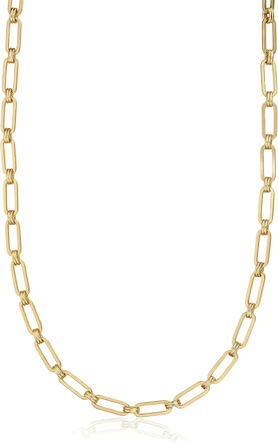 Dainty Layered Choker Necklace 18k gold Plated Y Pendant Commemorative coin Necklace Multilayer Bar Disc Necklace Adjustable Layering Choker Necklaces fashion jewelry for Women Girls