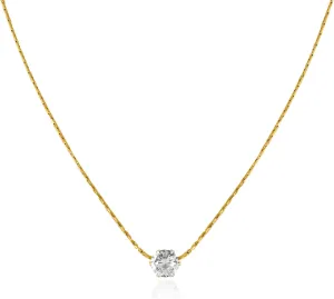 Diamond Pendant Necklace for Women, Exquisite 14k Gold-plated Choker Necklace, Simple Gold Necklace for Women, Simple Gold Necklace Jewelry for Women.