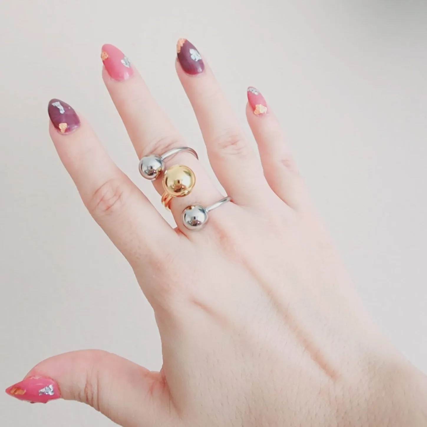 Dottie Spiral Double Tone Ring