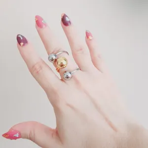 Dottie Spiral Double Tone Ring