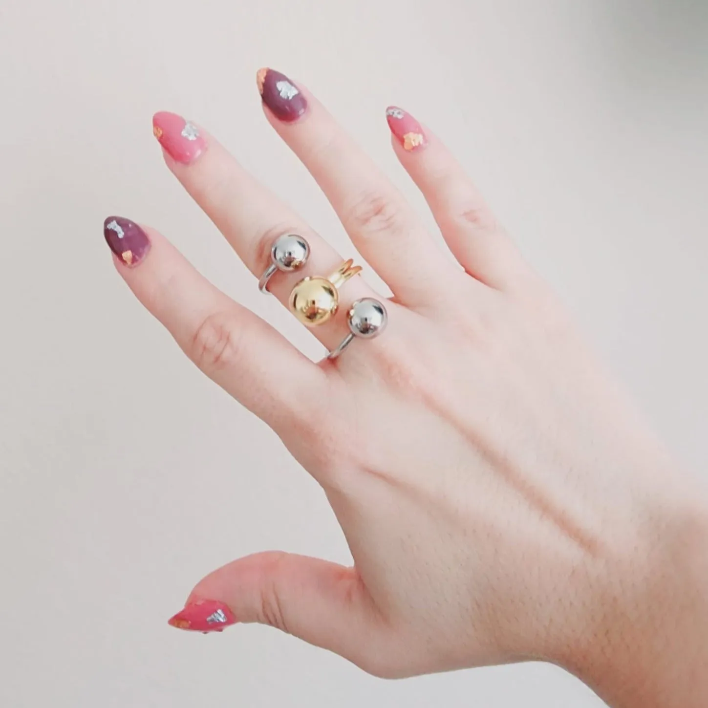 Dottie Spiral Double Tone Ring