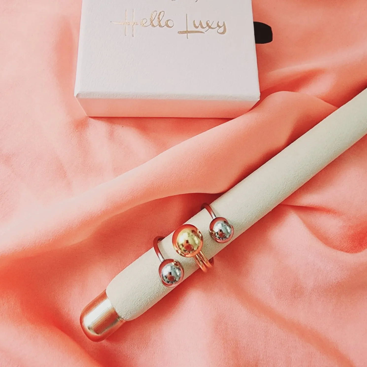 Dottie Spiral Double Tone Ring