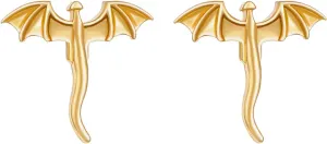 Dragon Earrings for Women Small Cute Dragon Stud Earrings Silver & Gold Earring Cute Animal Jewelry Gifts for Women
