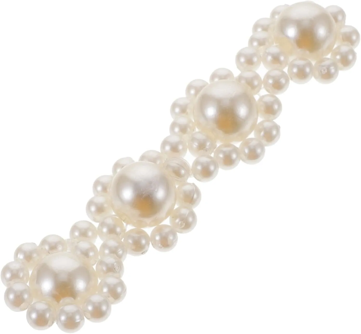 Elegant Imitation Pearl Applique for Shoes Flat High Heels Bridal Belt Patches Decorative Jewelry Charms