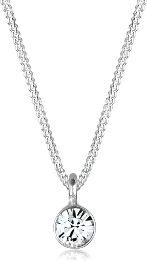 Elli by Julie & Grace Ladies Basic Solitaire with Crystal in 925 Sterling Silver