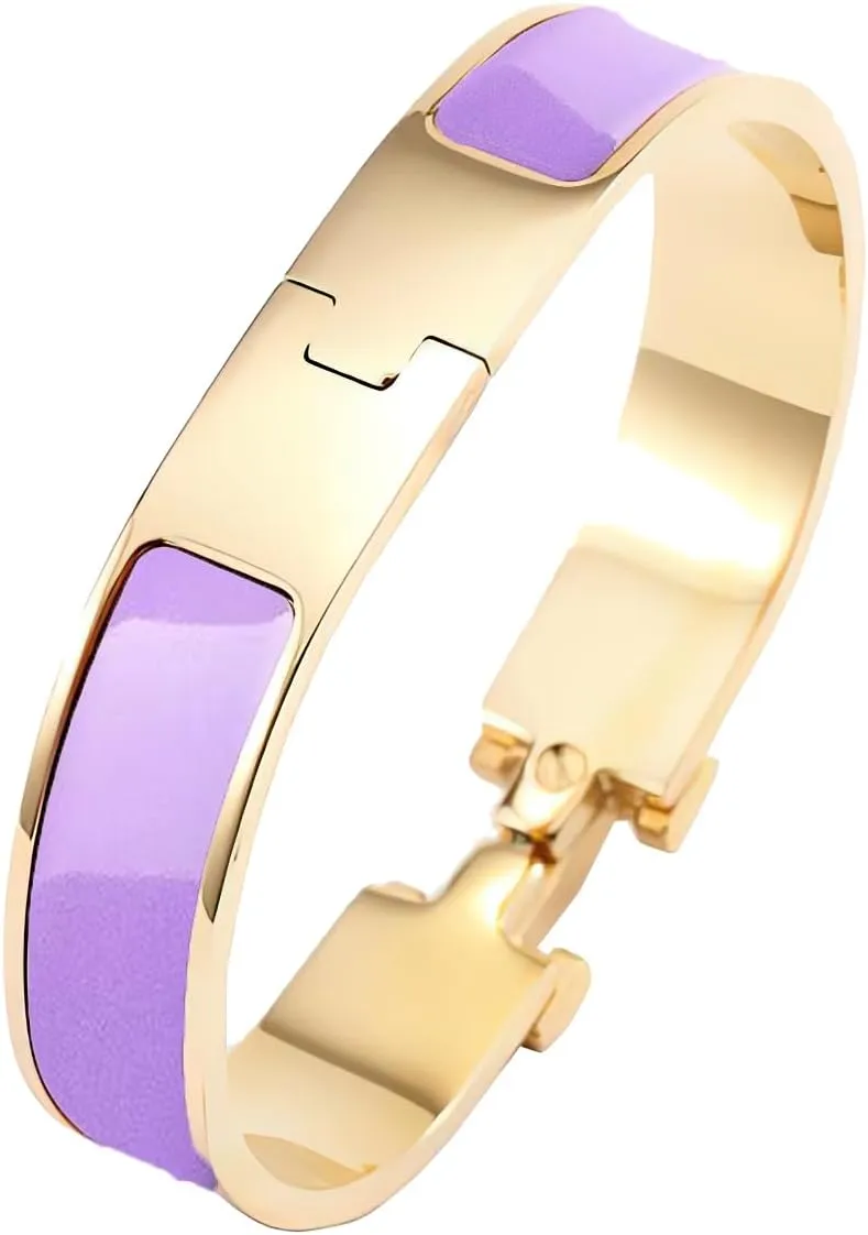 Exquisite 18K Gold Bracelet for Women, Letter Stainless Steel Bangle Bracelet for,Gift for Mother's Day Valentine's Day Birthday