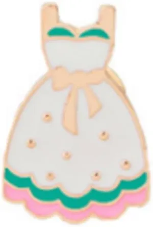 Exquisite Skirt Cartoon Enamel Pins Creative Brooch Lapel Pin Badge Cute Metal Brooch Pins Accessories Decoration for Girls Boys Women Clothes Backpacks Decor