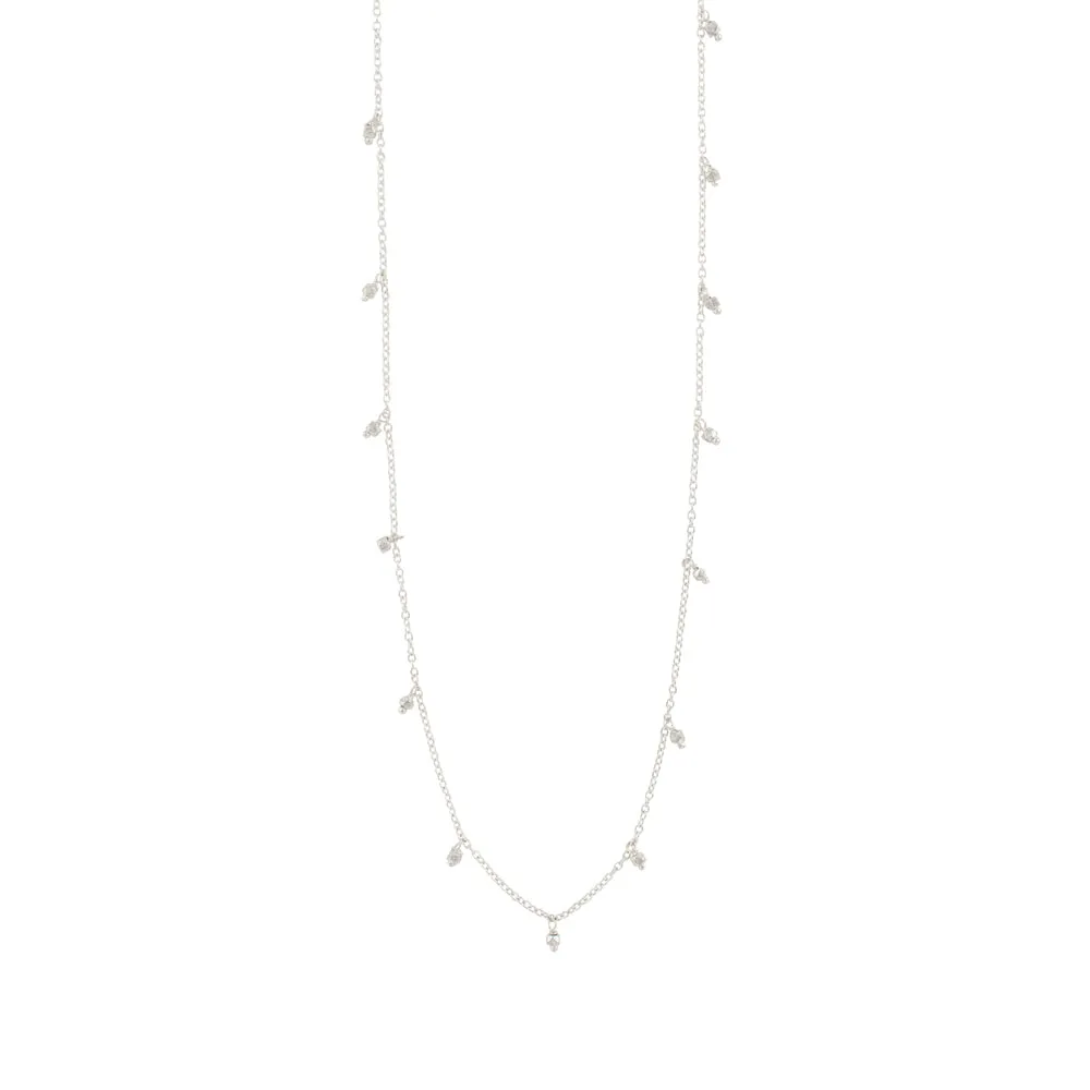 Falling Stars Necklace in All Silver