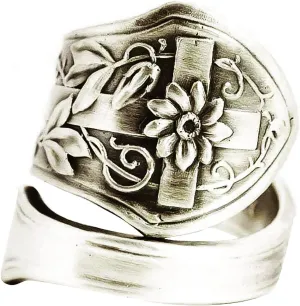 Febecool Floral Vintage Vintage Boho Promise Ring Jewelry Birthday Gifts for Women