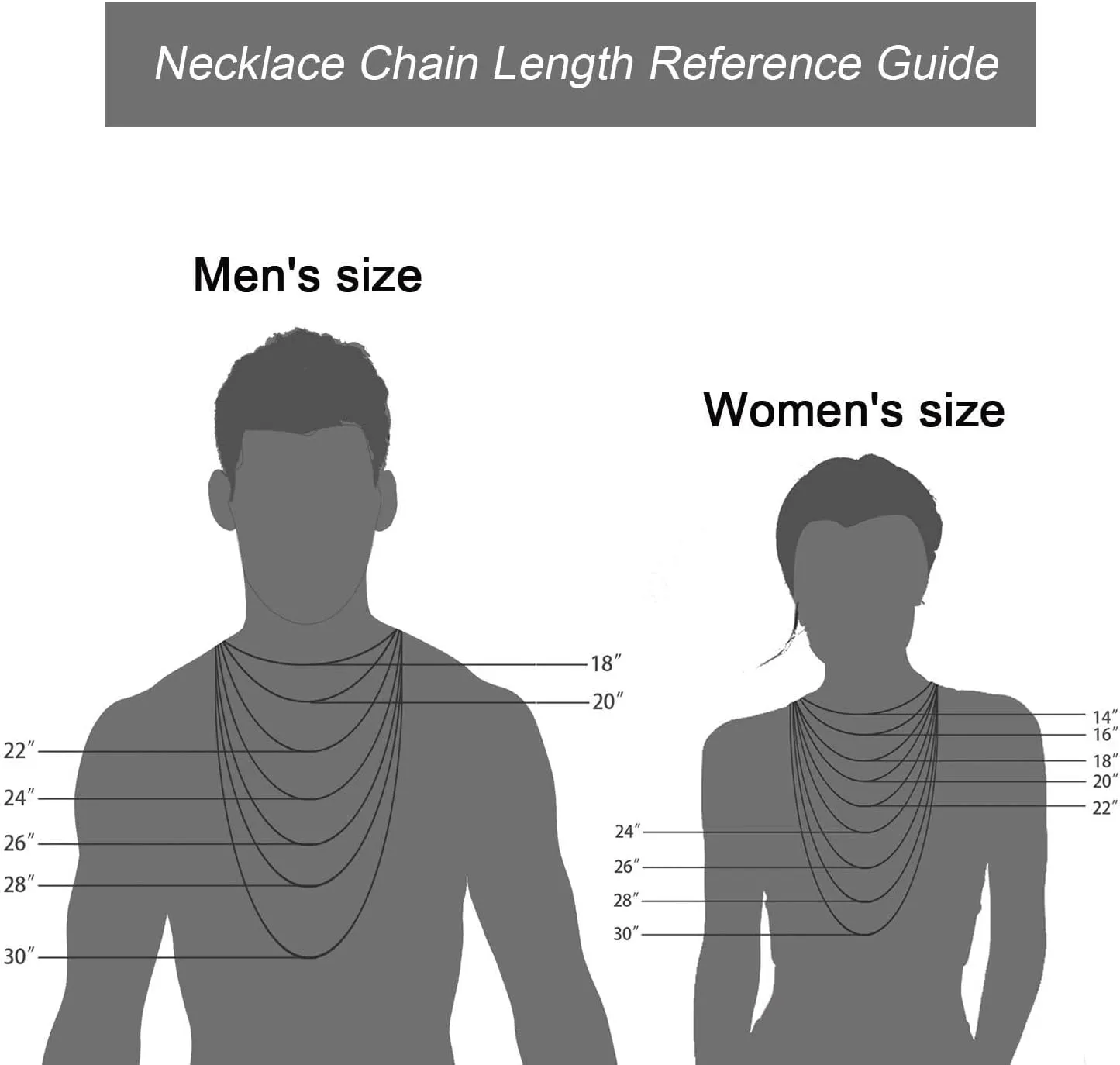 FEEL STYLE Stainless Steel Chain 925 Silver Rope Chains 3-5mm Twist Rope Necklace 14-30 Inch
