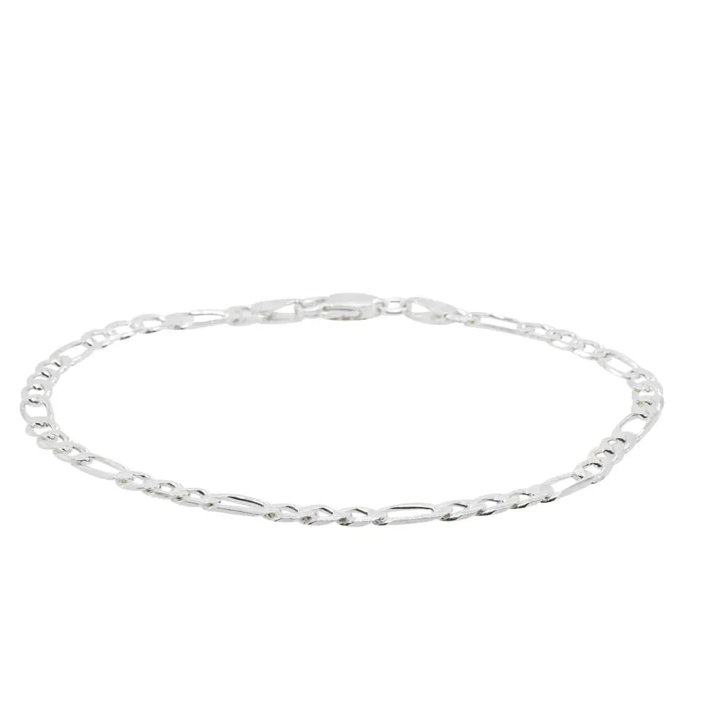 Figaro Silver Bracelet For Women