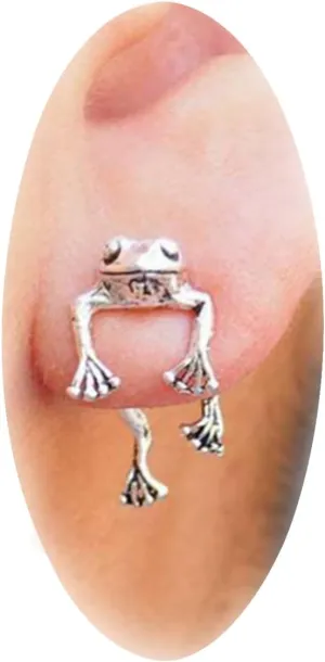 Frog Earrings for Women Vintage Animal Earrings for Teen Girls Frog Jewelry Gift Teen Girl Gifts Trendy Stuff
