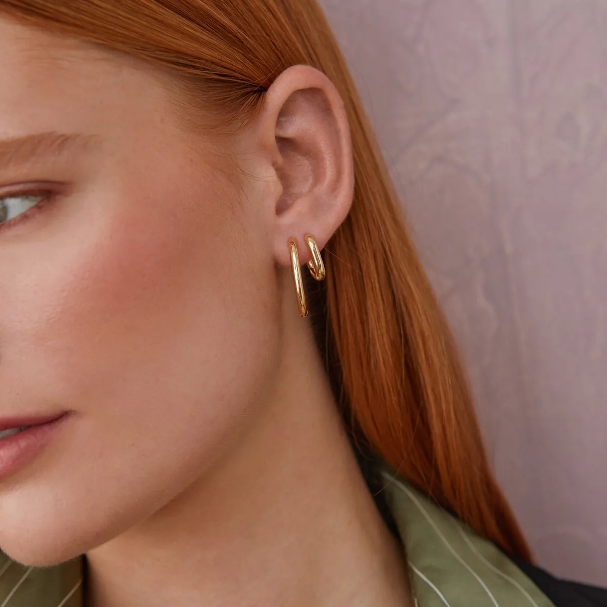 Gaby Gold Hoop Earrings