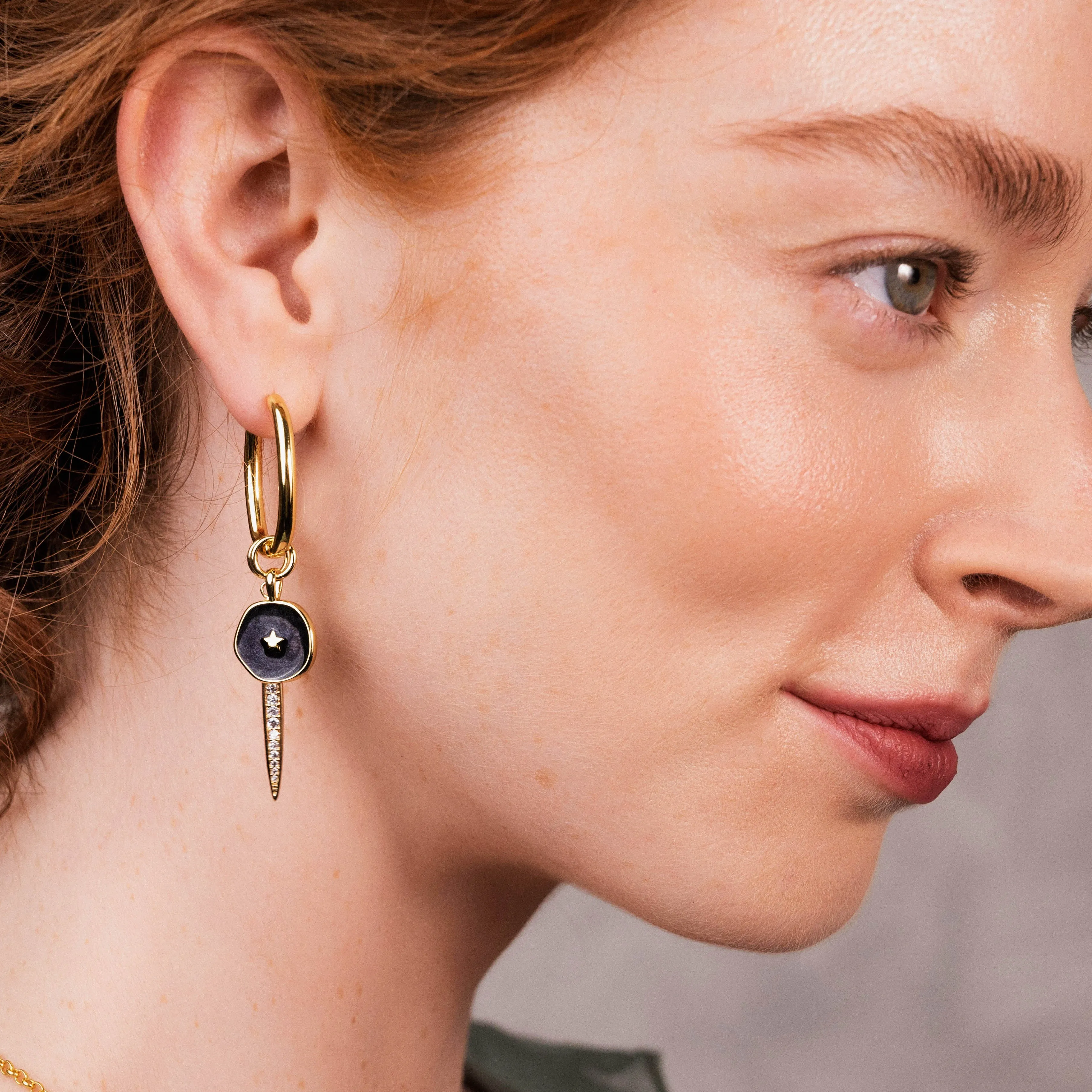 Gaby Gold Hoop Earrings