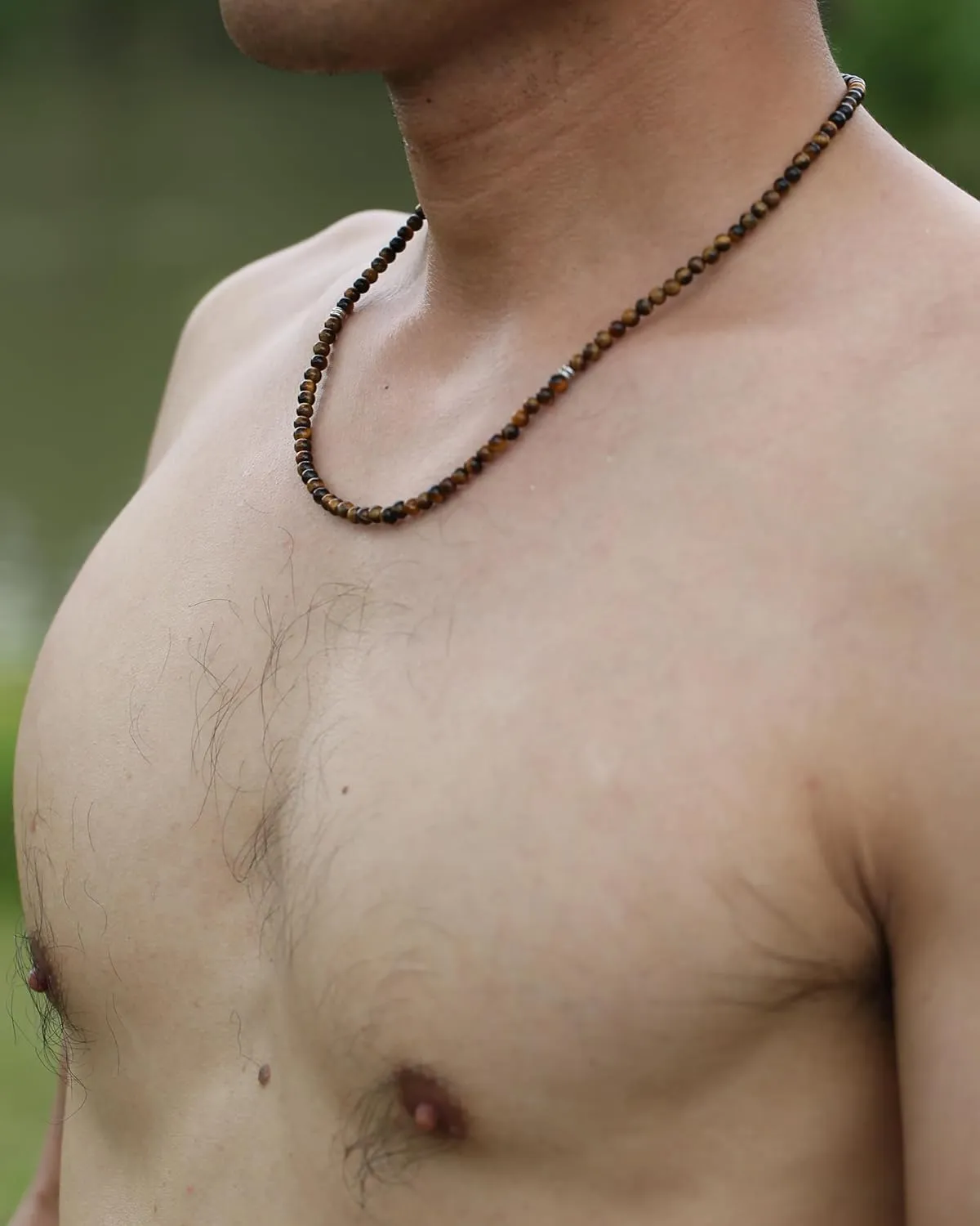 Gemstone Beaded Necklace for Men, Must-have Men's Accessories, Jewelry Gifts for Men