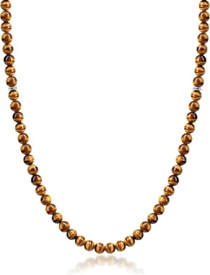 Gemstone Beaded Necklace for Men, Must-have Men's Accessories, Jewelry Gifts for Men