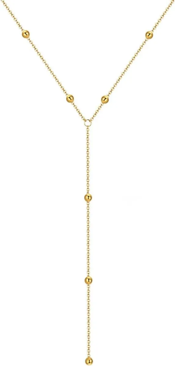 Geometric Sphere Necklace for Women Chunky Choker Necklace Chains Geometric Sphere Long Necklace Jewelry