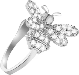 Glamorous Bee Ear Clip for Women Sparkling Animal Ear Cuff Earrings for Special Occasions