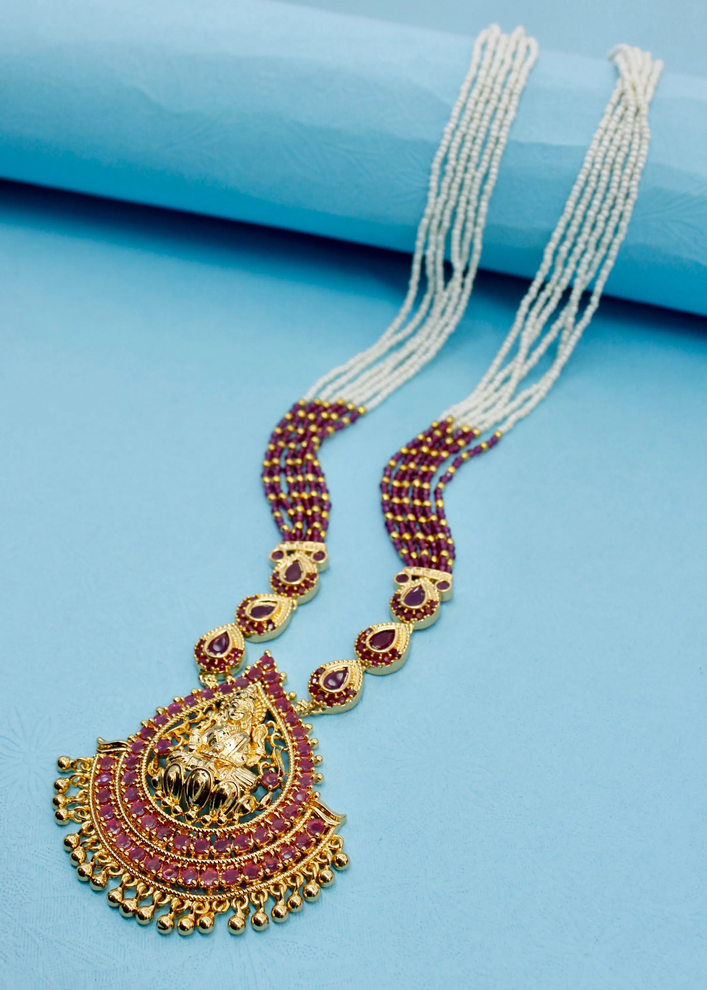 GODDESS LAXMI MOTI NECKLACE
