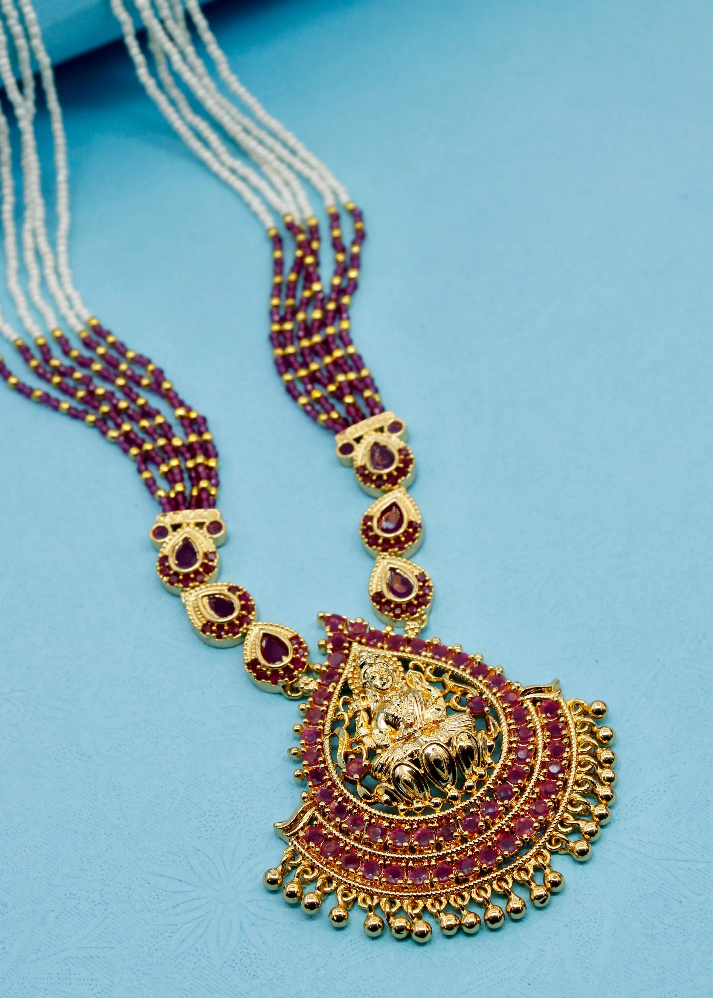 GODDESS LAXMI MOTI NECKLACE