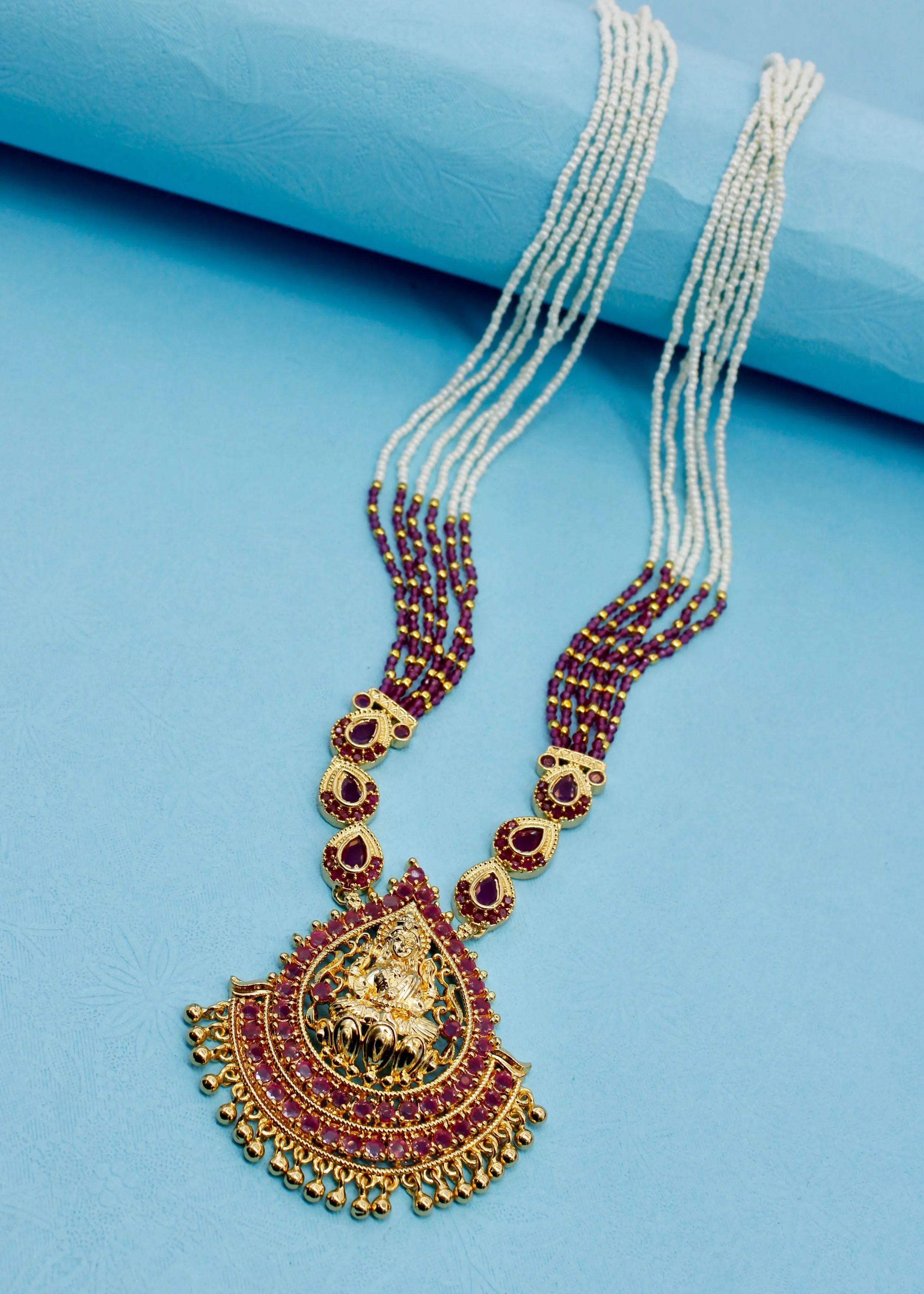 GODDESS LAXMI MOTI NECKLACE