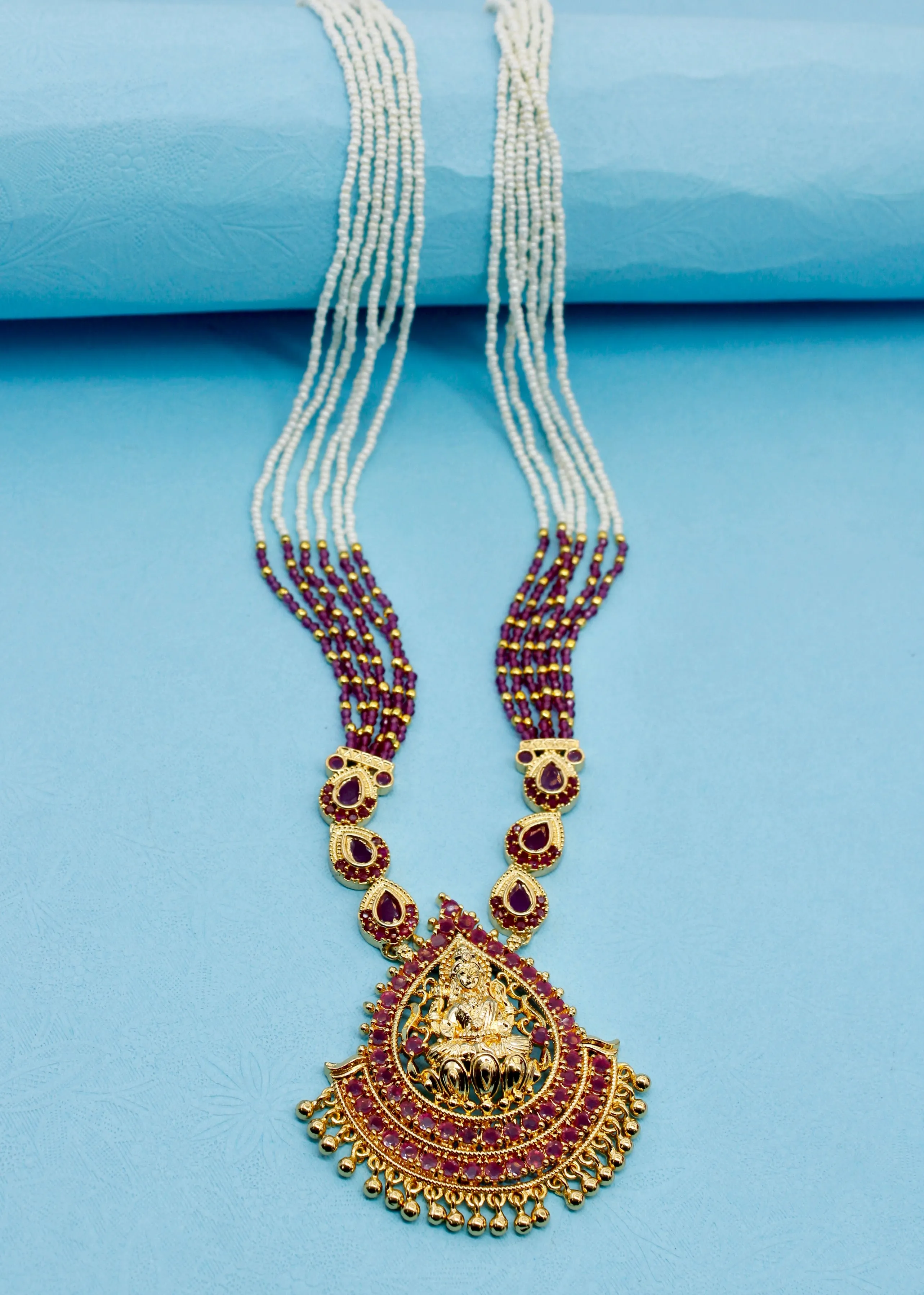 GODDESS LAXMI MOTI NECKLACE