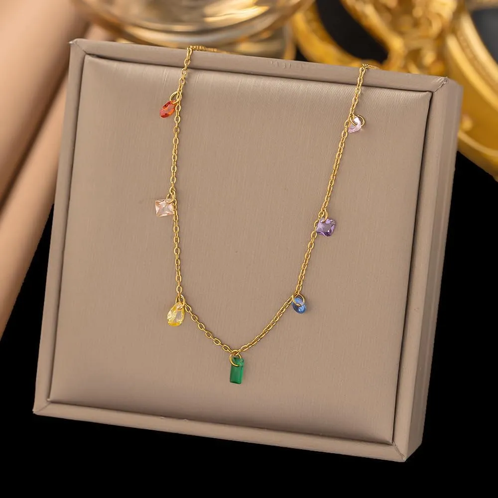 Gold Butterfly Necklace for Women - Dainty Gold Pendant Necklaces Cubic Zirconia Necklace, Butterfly Jewelry for Women, Birthday Christmas