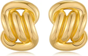 Gold Hollow Dangle Earrings Statement Chunky Drop Dsngle Earrings for Women Vintage Jewelry