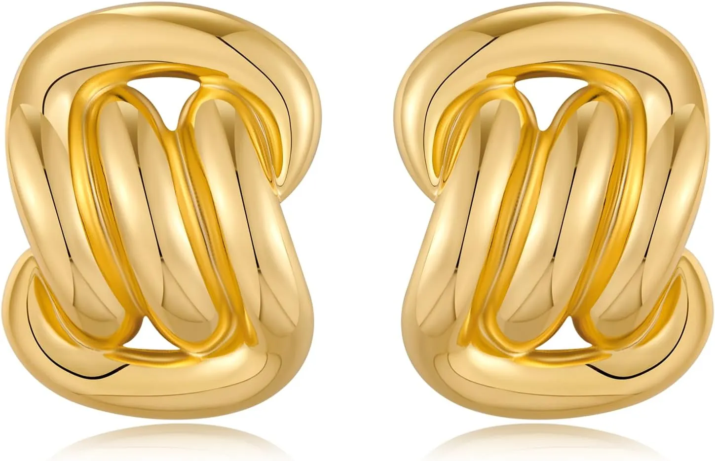 Gold Hollow Dangle Earrings Statement Chunky Drop Dsngle Earrings for Women Vintage Jewelry