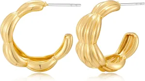 Gold Hoop Earrings for Women Huggie Hoop Earrings Trendy Jewelry