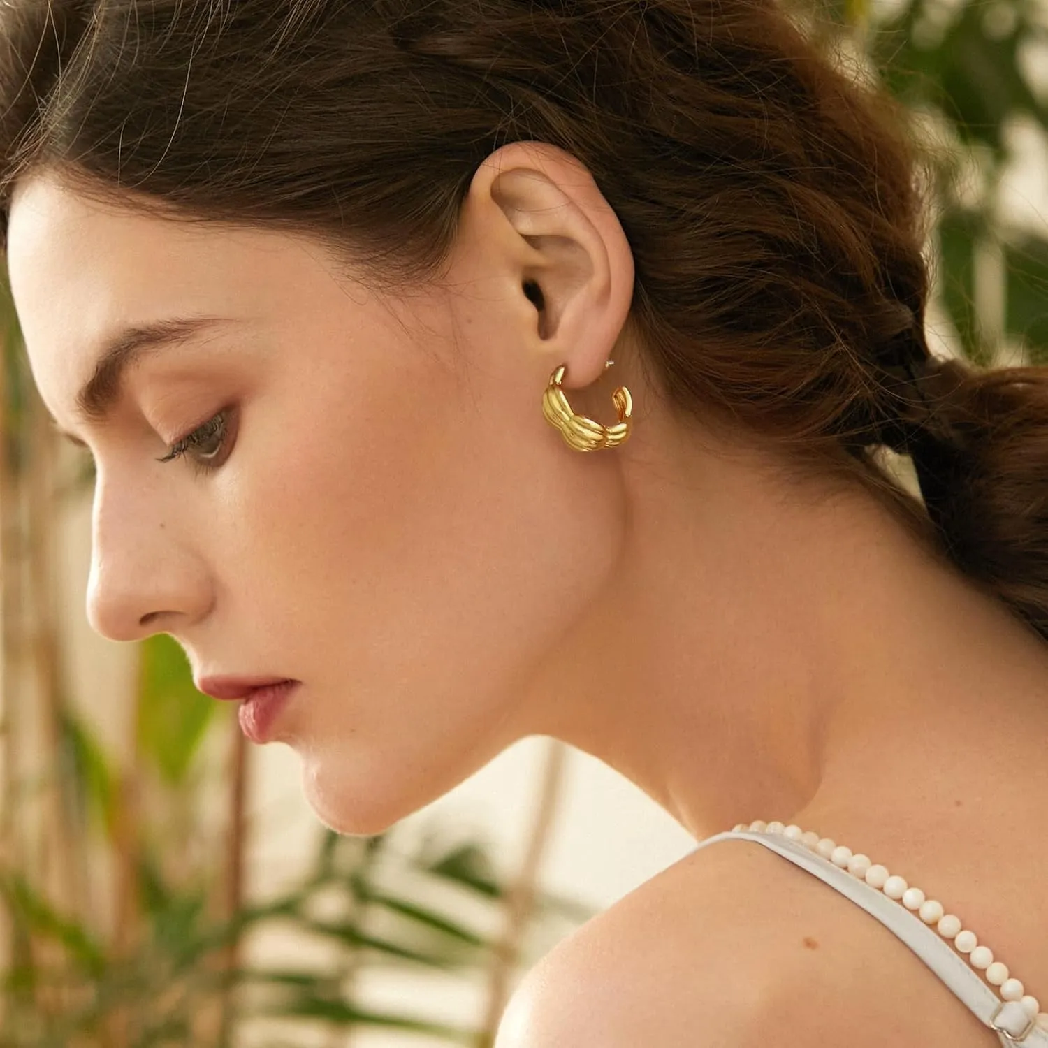 Gold Hoop Earrings for Women Huggie Hoop Earrings Trendy Jewelry