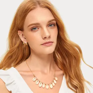 Gold Hoop Earrings for Women, Hypoallergenic Earrings Trendy Jewelry Gift