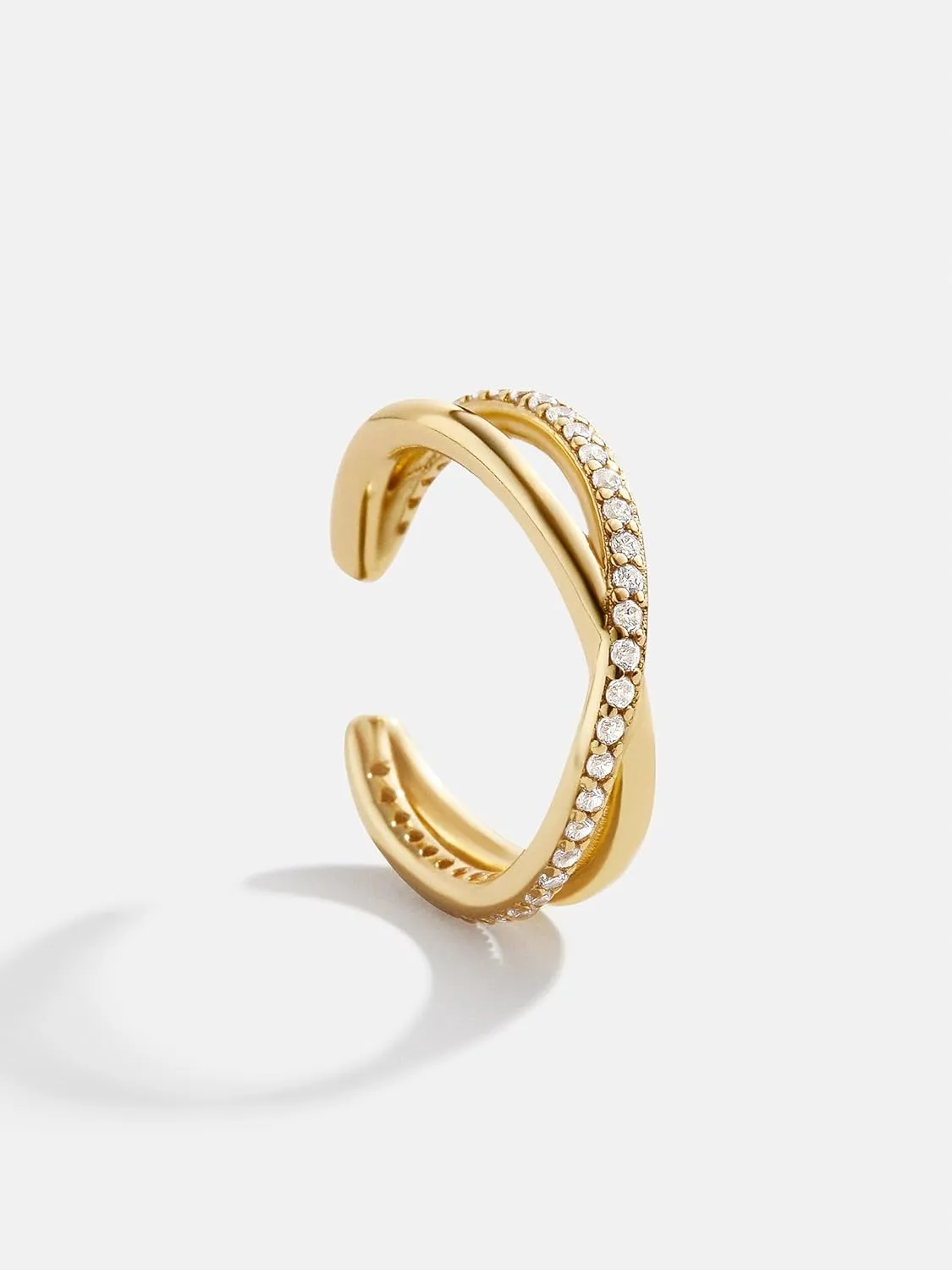 Gold Hoop Earrings for Women, Trendy 14K Gold Stud Earrings Set for Women Dainty Cubic Zirconia Huggie Hoops Small Ear Cuffs Non Piercing Hypoallergenic Earrings Cute Waterproof Gold Jewelry