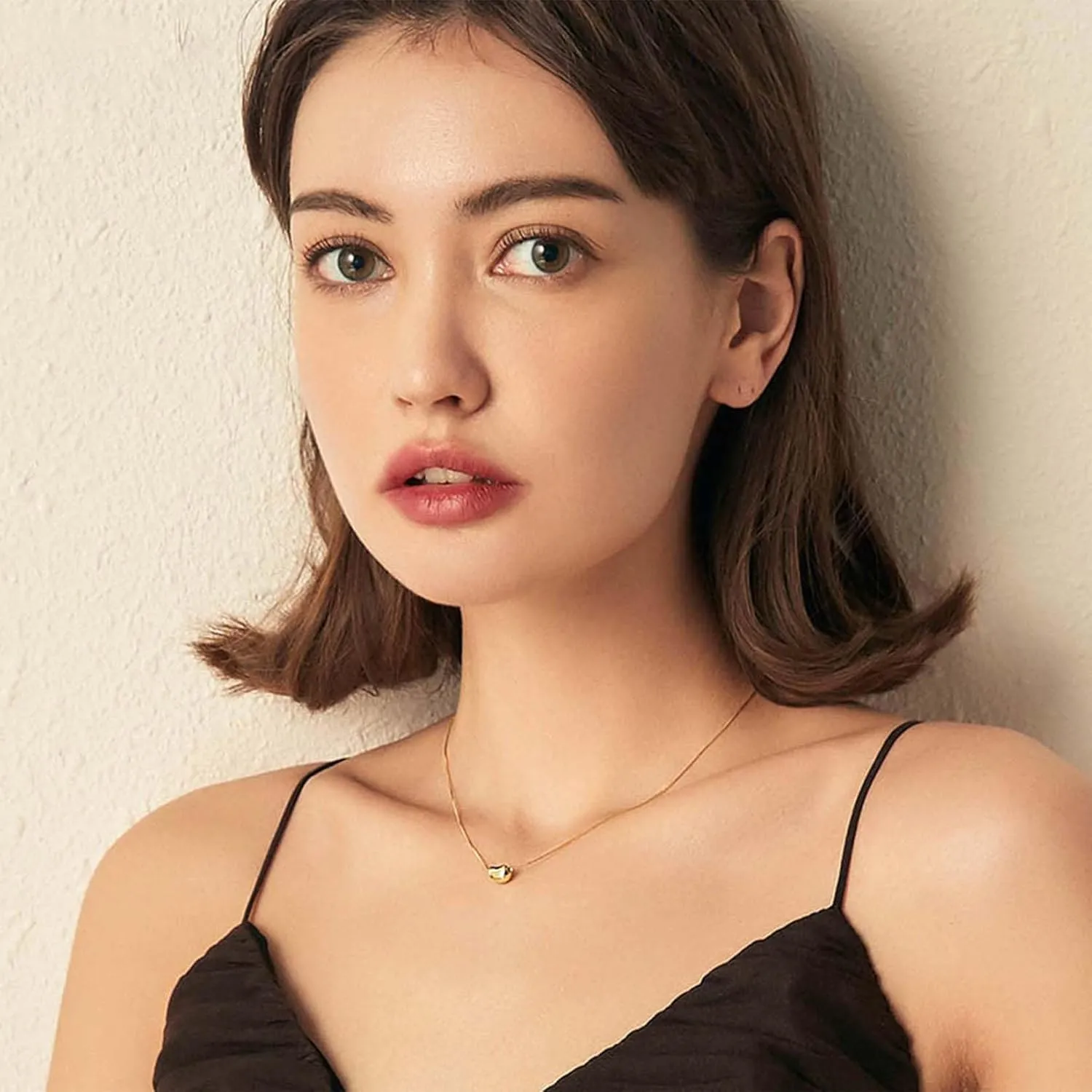 Gold Plated Necklace, Gold Necklace for Women, Dainty Necklace with Simple Pendant