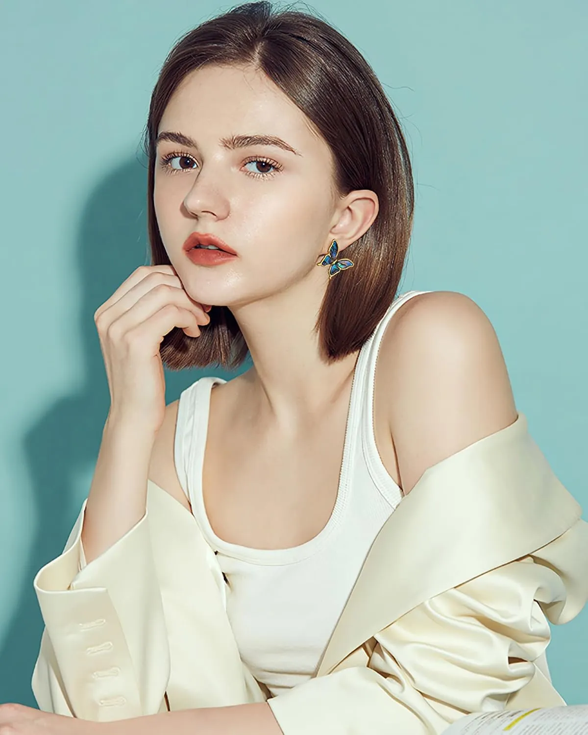 Gold Silver Bow Earrings for Women Cute Bowknot Stud Earrings Trendy Ribbon Bow Earrings Fashion Jewelry