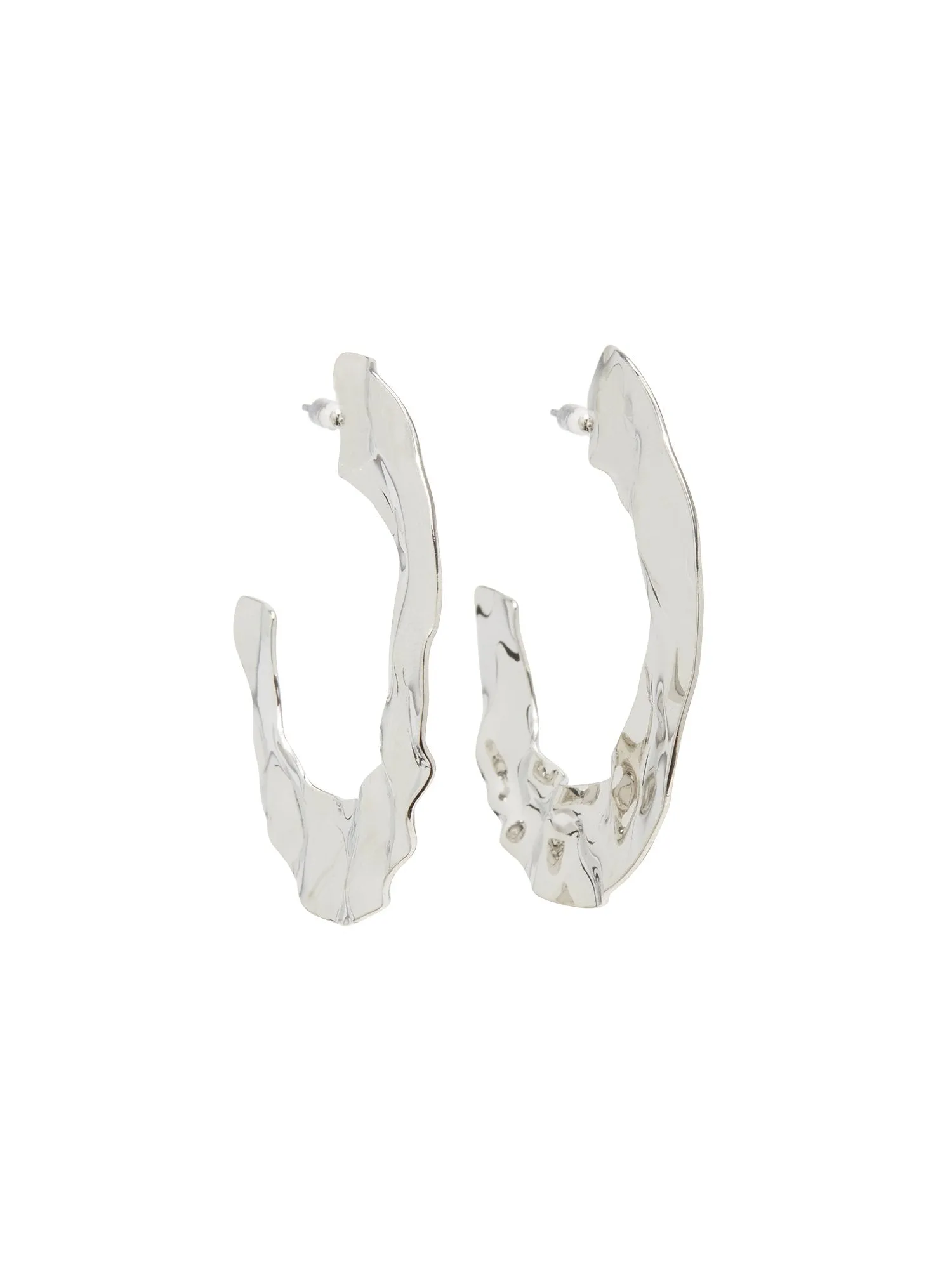Hammered Hoop Earrings