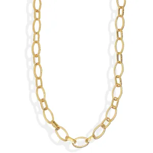 Hammered Link Long Chain
