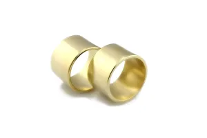Handmade Customizable Gold Wedding Band - Engagement, Promise, and Friendship Ring for Men and Women - Personalized Size and Engraving